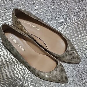 Ivanka Trump Gold Flats